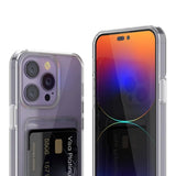 Rvelon iPhone 14 Pro Max Skal Korthållare Transparent