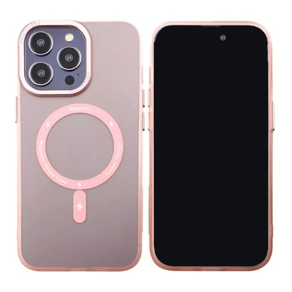iPhone 14 Pro Max Skal Kamerasarg MagSafe Rosa