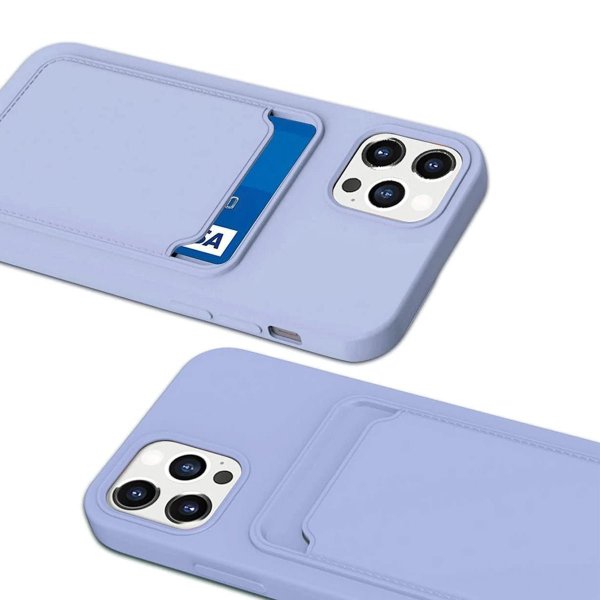 iPhone 14 Pro Max Skal Korthållare Lila
