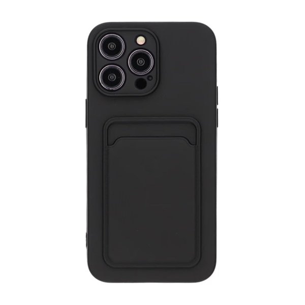 iPhone 14 Pro Max Skal Korthållare Svart