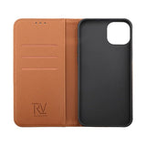 Rvelon iPhone 14 Pro Max Fodral Utfällbart Kortfack Brun
