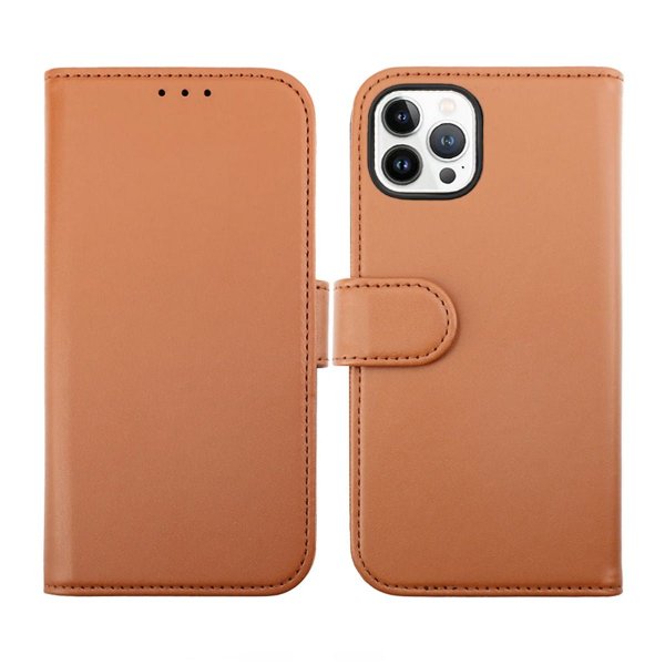 Rvelon iPhone 14 Pro Max Fodral Magnetiskt Avtagbart Skal Brun