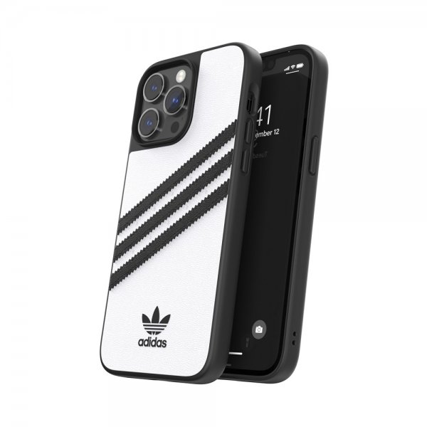 Adidas iPhone 14 Pro Max Skal 3 Stripes Snap Case Vit Svart