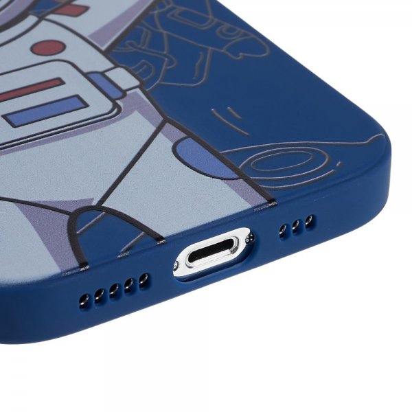 iPhone 14 Pro Max Skal Astronaut Blå Grå