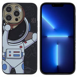 iPhone 14 Pro Max Skal Astronaut Svart Grå