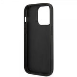 Guess iPhone 14 Pro Max Skal Bottom Stripe Metal Logo Grå