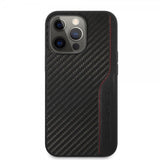 AMG iPhone 14 Pro Max Skal Carbon Effect Stamped Logo Svart