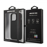 AMG iPhone 14 Pro Max Skal Carbon Effect Stamped Logo Svart
