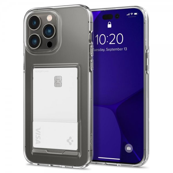 Spigen iPhone 14 Pro Max Skal Crystal Slot Crystal Clear