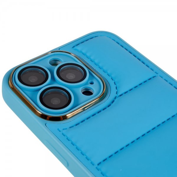 iPhone 14 Pro Max Skal Down Jacket Design Blå