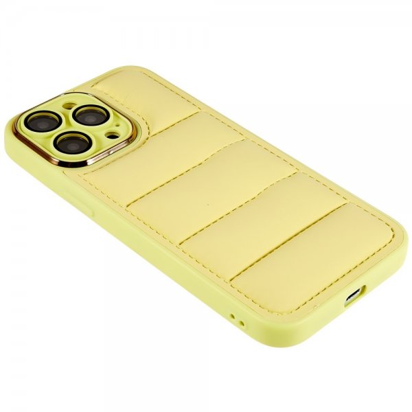 iPhone 14 Pro Max Skal Down Jacket Design Gul