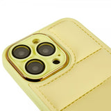 iPhone 14 Pro Max Skal Down Jacket Design Gul