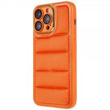 iPhone 14 Pro Max Skal Down Jacket Design Orange