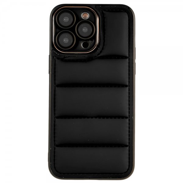 iPhone 14 Pro Max Skal Down Jacket Design Svart