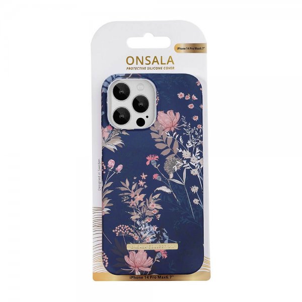 Onsala iPhone 14 Pro Max Skal Fashion Edition Dark Flower