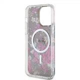 Guess iPhone 14 Pro Max Skal Flower MagSafe Kaki