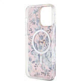 Guess iPhone 14 Pro Max Skal Flower MagSafe Rosa