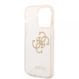 Guess iPhone 14 Pro Max Skal Full Glitter Guld