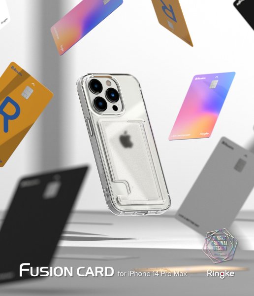Ringke iPhone 14 Pro Max Skal Fusion Card Clear