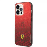 Ferrari iPhone 14 Pro Max Skal Gradient Scuderia Röd