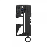 Adidas iPhone 14 Pro Max Skal Handstrap Case Svart Vit