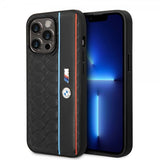 BMW iPhone 14 Pro Max Skal Hexagonal Pattern Svart
