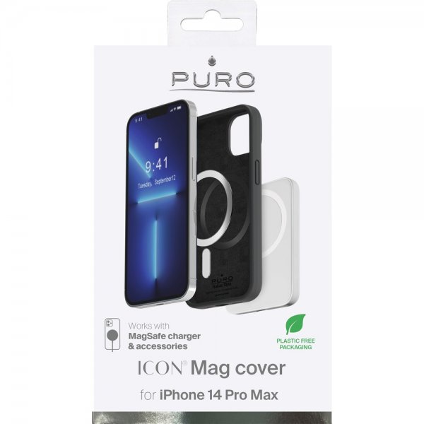 Puro iPhone 14 Pro Max Skal ICON Mag Svart