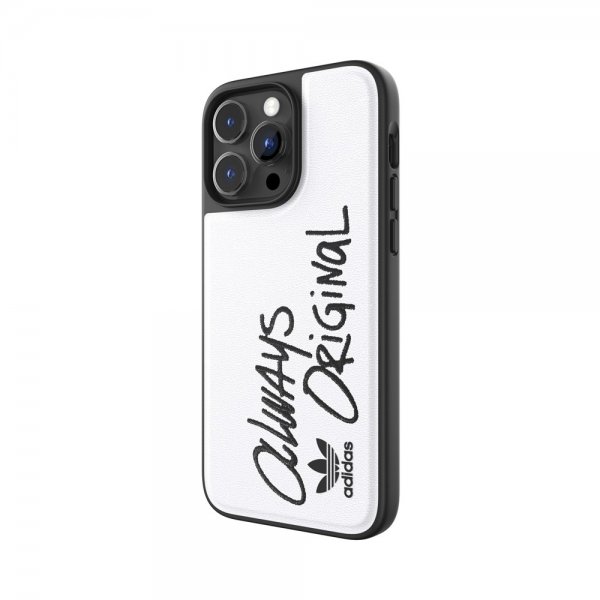 Adidas iPhone 14 Pro Max Skal Inlay Embroidery Case Vit Svart