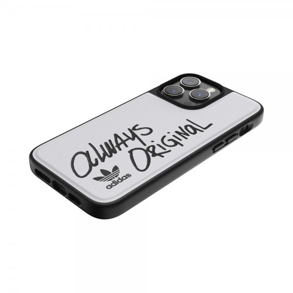 Adidas iPhone 14 Pro Max Skal Inlay Embroidery Case Vit Svart