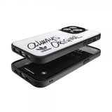Adidas iPhone 14 Pro Max Skal Inlay Embroidery Case Vit Svart