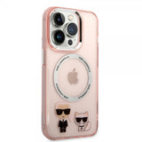 Karl Lagerfeld iPhone 14 Pro Max Skal Karl & Choupette MagSafe Rosa
