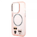Karl Lagerfeld iPhone 14 Pro Max Skal Karl & Choupette MagSafe Rosa