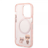 Karl Lagerfeld iPhone 14 Pro Max Skal Karl & Choupette MagSafe Rosa