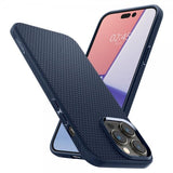 Spigen iPhone 14 Pro Max Skal Liquid Air Navy Blue
