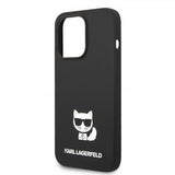 Karl Lagerfeld iPhone 14 Pro Max Skal Liquid Silicone Choupette Svart