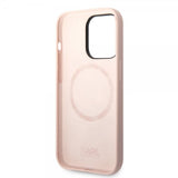 Karl Lagerfeld iPhone 14 Pro Max Skal Liquid Silicone Karl & Choupette MagSafe Rosa
