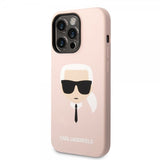 Karl Lagerfeld iPhone 14 Pro Max Skal Liquid Silicone Karl Rosa