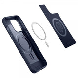 Spigen iPhone 14 Pro Max Skal Mag Armor MagFit Navy Blue