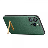 Sulada iPhone 14 Pro Max Skal med Stativ Grön