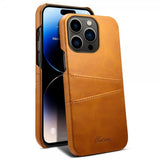 iPhone 14 Pro Max Skal med två Kortfack Khaki