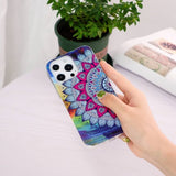 iPhone 14 Pro Max Skal Motiv Blå Mandala