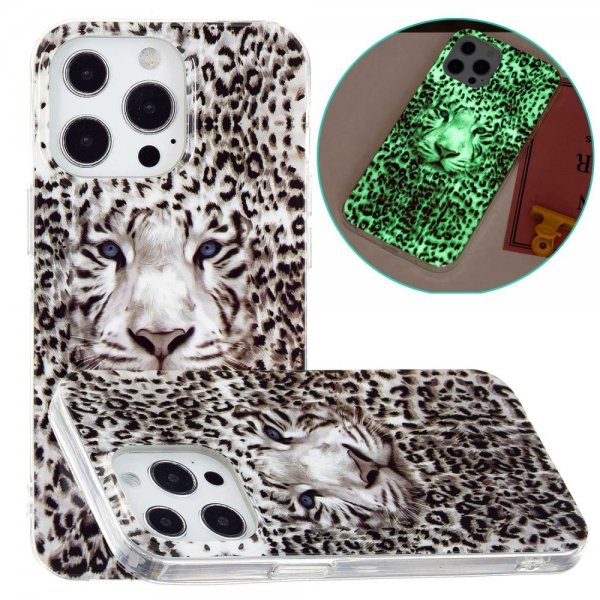 iPhone 14 Pro Max Skal Motiv Vit Tiger