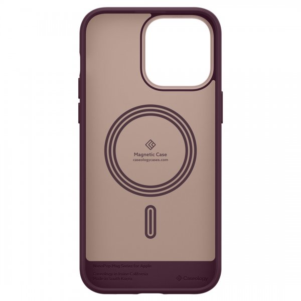 Caseology iPhone 14 Pro Max Skal Nano Pop Mag Burgundy Bean