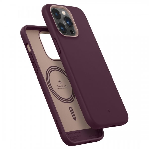 Caseology iPhone 14 Pro Max Skal Nano Pop Mag Burgundy Bean