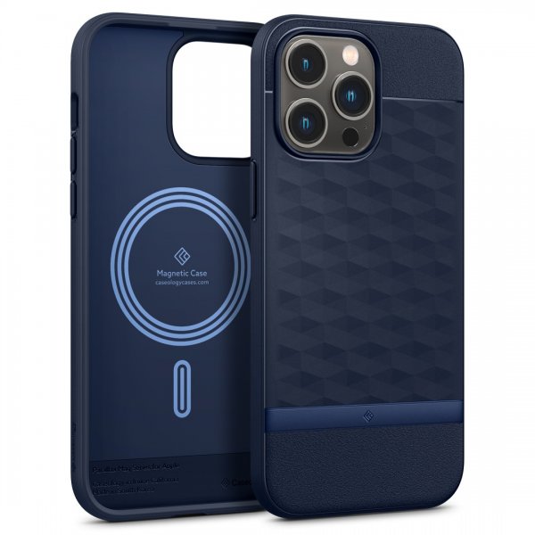 Caseology iPhone 14 Pro Max Skal Parallax Mag Midnight Blue