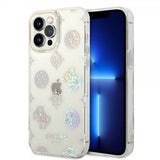 Guess iPhone 14 Pro Max Skal Peony Glitter Vit