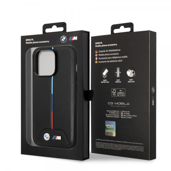 BMW iPhone 14 Pro Max Skal Quilted Svart