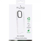 Puro iPhone 14 Pro Max Skal RE-COVER Vit Transparent