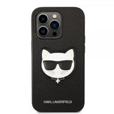 Karl Lagerfeld iPhone 14 Pro Max Skal Saffiano Choupette Svart