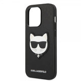 Karl Lagerfeld iPhone 14 Pro Max Skal Saffiano Choupette Svart